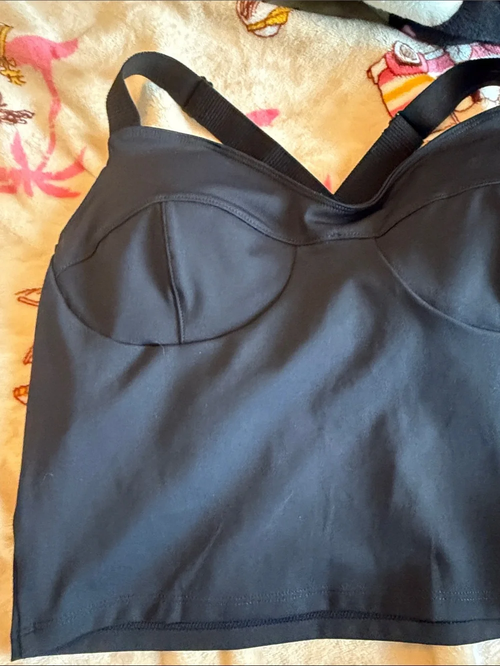 New Boutique Errday Tank Cropped Black Summer Giddy Up Glamour Large Workout - Picture 3 of 10